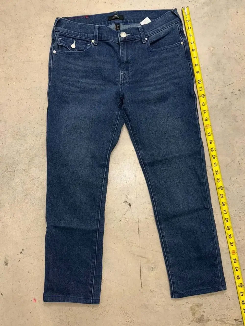 True Religion Rocco Relaxed Skinny Flap Pocket Jeans Size 31
